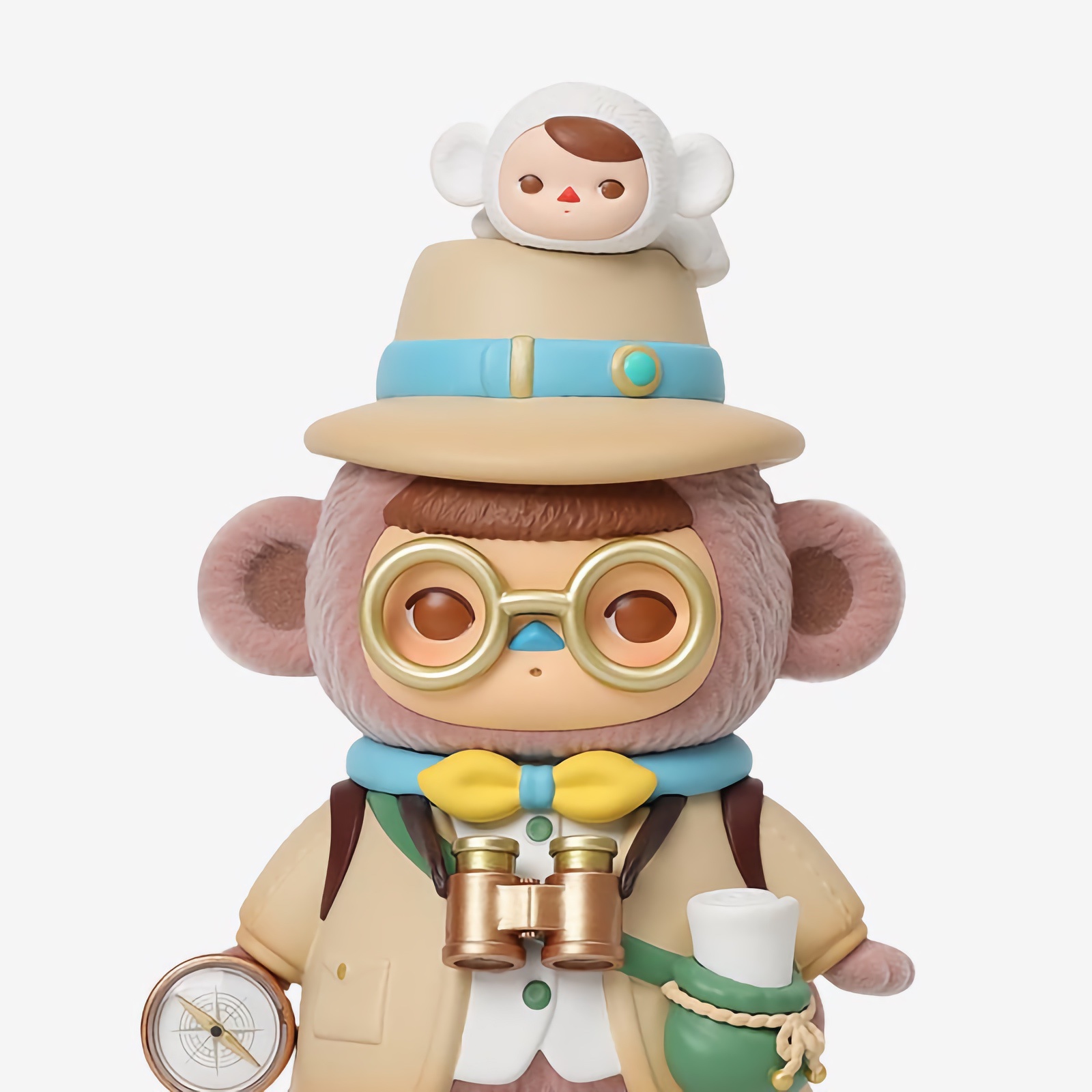 Monkey Archeologist Baby Figurine, Pop Mart Pucky, Action Figure, Action  Toy
