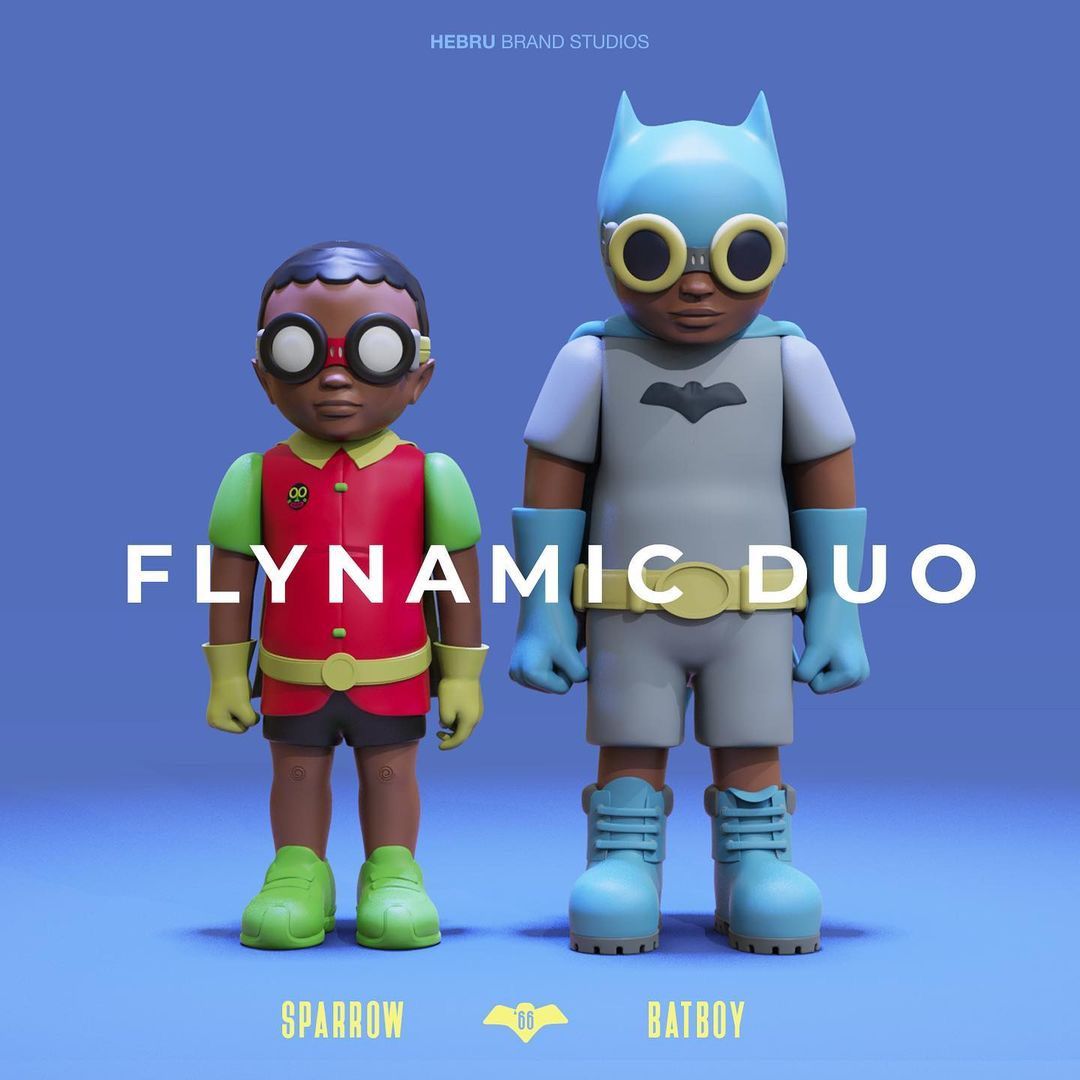 Flynamic Duo - '66 & '89 by Hebru Brantley - Vinyl Pulse